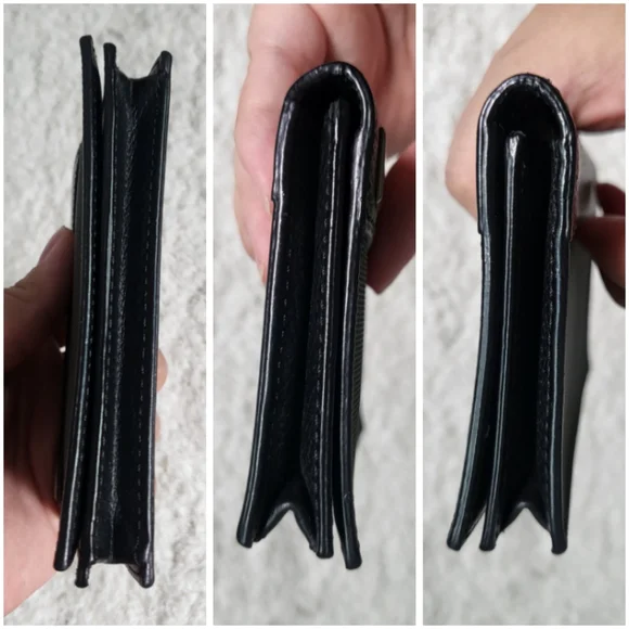 Dunhill Black Leather Bifold Card Case